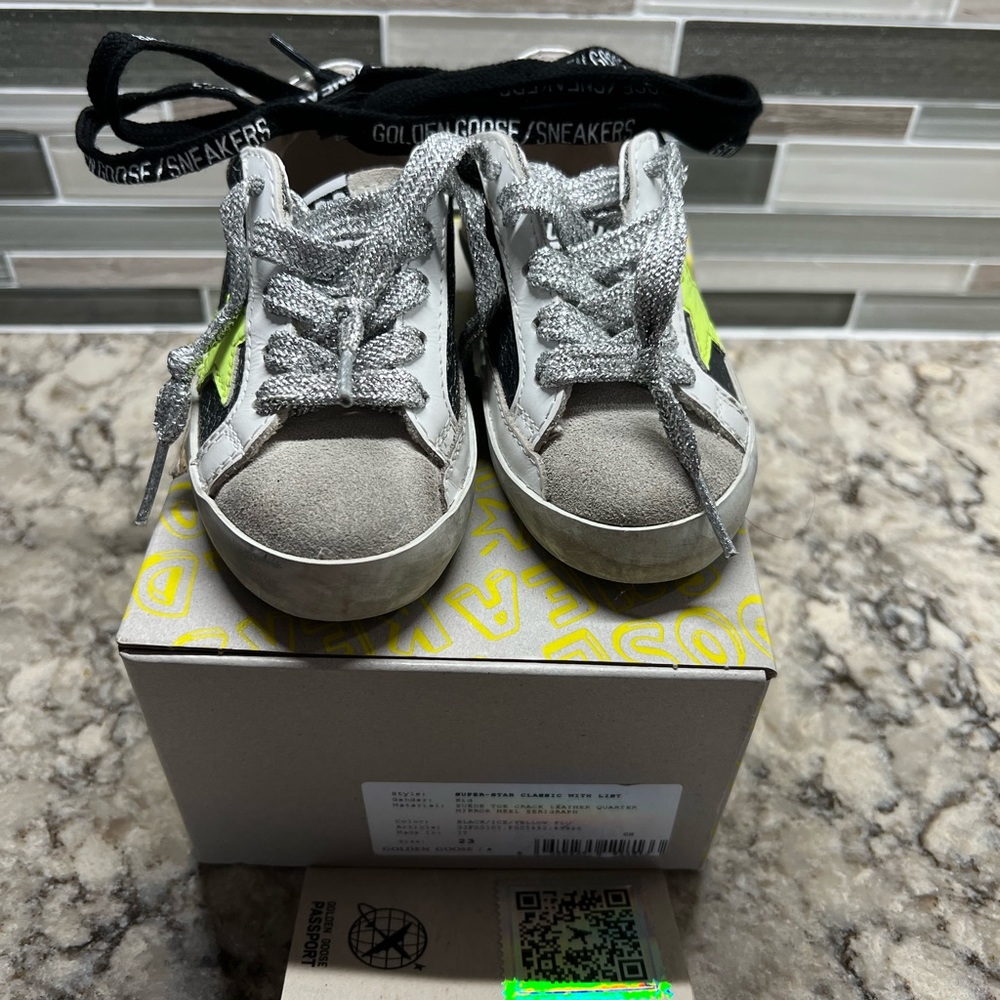 Super star Golden goose toddler sneaker size 23